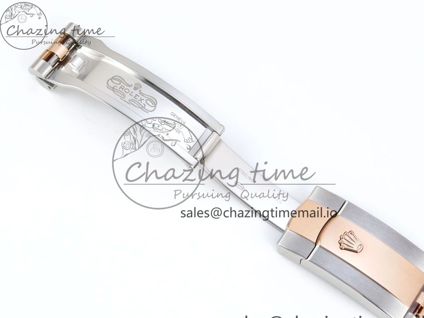 MiroTime 0204 SmoothTexture DateJust 36 126231 EWEF Best Edition Brown Dial Stick Marker on SS RG Jubilee Bracelet A 592